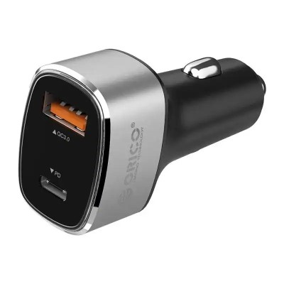Incarcator auto Orico UPL-2U-GY 1x USB 1x USB TYPE C QC 3.0 36W gri foto