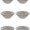 Set boluri, 6 piese, 450 ml, Portelan, Bej
