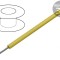 Cablu ThermoThin 16AWG PFA Galben 30,5m 600V