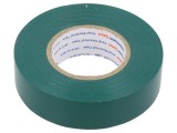 Bandă electroizolantă verde PVC 19mm x 20m