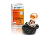 Bec PY24W PHILIPS 99ZS330P, 12V; 24W; SilverVision; alb - auriu; PGU20/4; ECE, 1 buc.