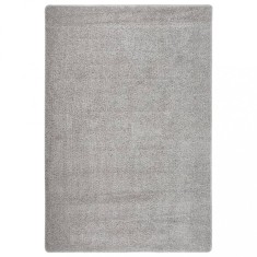 vidaXL Covor pufos, gri deschis, 140x200 cm, antiderapant