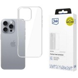 Husa de protectie 3mk Clear Case pentru iPhone 16 Pro Max, Transparent