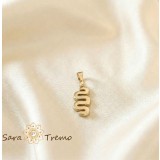 Pandantiv Val de Aur , Pandantiv mic placat 14K model serpuit 1.5 cm
