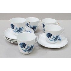 Serviciu de cafea/ceai pentru cinci persoane, Limoges, Franta, Secol XX