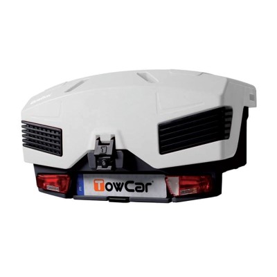 Cutie portbagaj pe carligul de remorcare TowBox Evo, Arctic Alb foto