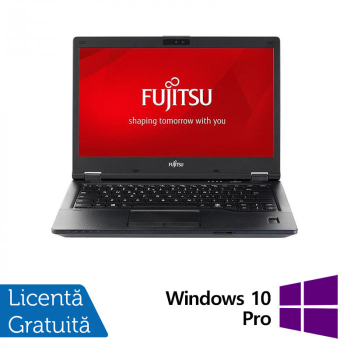 Laptop Refurbished Fujitsu Lifebook E548, Intel Core i5-7300U 2.60GHz, 8GB DDR4, 256GB SSD, Webcam, 14 Inch Full HD + Windows 10 Pro NewTechnology Med