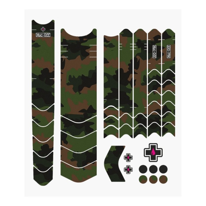 Set stickere protectie cadru Muc-Off Frame Protection Kit E-MTB Camo Ultimate FactoryBikes