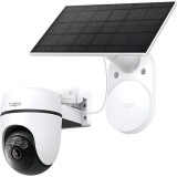 Solar-Powered Pan Tilt Security Camera Kit SPEC:2K 3MP(2304 1296), 2.4 GHz, 6700mAh rechargeable lithium-ion battery, Solar panel (5.2V, 2.5W) FEATURE