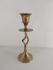 Suport lumanare Made in India metal bronz, 15cm inaltime