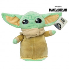 Jucarie Star Wars Baby Yoda, Disney, Plus, 30 cm, Verde/Galben