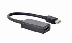 CABLU video SPACER, adaptor DisplayPort (T) la HDMI (M), FullHD (1980+1080) la 60Hz, 0.10m, negru, &amp;quot;SPVC-DPm-HDMIf-0.1m&amp;quot; timbru verde 0.08 lei) foto