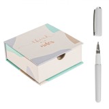 Set Notițe Adezive, Think Big, 9.5x9.5cm, Multicolor, Cu Pix, 250 Bucăți, Oem