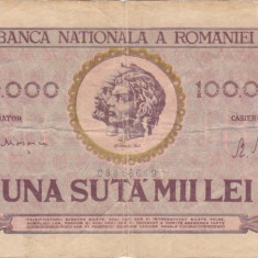 ROMANIA 100000 LEI IANUARIE 1947 F