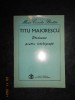 MARIA CORNELIA BARLIBA - TITU MAIORESCU. PLEDOARIE PENTRU INTELIGENTA