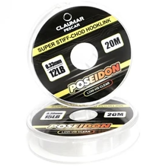 Fir Monofilament pentru Monturi CLAUMAR Poseidon Super Stiff Clear, 20m, 0.33mm, 12lbs/5.44kg