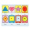 Puzzle Educativ Lemn, Model Forme, 8 Piese, Multicolor, 22x18cm