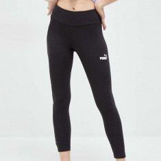 Puma colanti femei, culoarea negru, neted