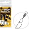 Agrafa Cu Vartej Predator-Z BBS Swivel Insurance Snap, 250lbs,Nr.4, 3Buc/plic