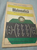 MANUAL MATEMATICA ELEMENTE DE ALGEBRA SUPERIOARA CLASA XI