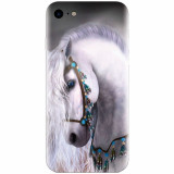 Husa silicon pentru Apple Iphone 7, White Horse