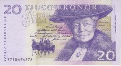 Bancnota Suedia 20 Kronor (199)7 - P63a XF++ ( vezi descriere )