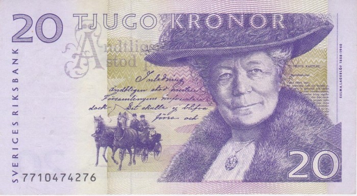 Bancnota Suedia 20 Kronor (199)7 - P63a XF++ ( vezi descriere )