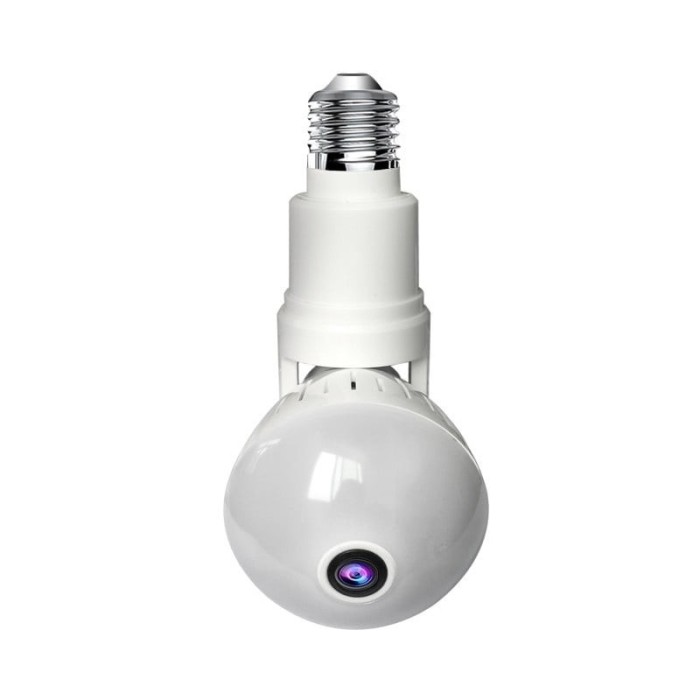 Resigilat Camera Supraveghere Video Techstar&reg; V360, Forma Bec, FullHD, Wireless, Iluminare LED, 360&deg;, SplitView, Microfon, Difuzor