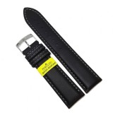 Curea de ceas Morellato Regatta Vitello Water Resist - Culoare Neagra, cusatura