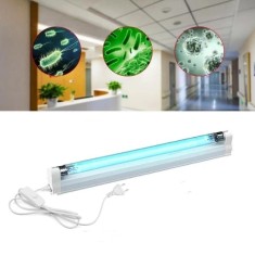 Lampa bactericida uvc 8w, tub germicid, suprafata actiune 8 mp, dezinfectare si sterilizare, fixare perete foto