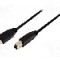 Cablu USB A mufa, USB B mufa, USB 3.0, lungime 3m, negru, LOGILINK - CU0025