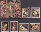 Guinea Bissau 1977 - Rubens, picturi, arta, serie si colita neuzata