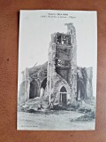 Carte postala. Guerre 1914-1918. Limey en Ruines, lEglise