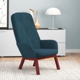 vidaXL Scaun de relaxare, albastru, catifea