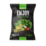 Chipsuri cu spanac si usturoi, 40g, Enjoy