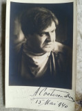 Foto originală AUREL COSTESCU - DUCA, 1940, actor și bariton, semnată, form CP