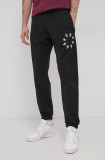 Cumpara ieftin Adidas Originals Pantaloni de bumbac bărbați, culoarea negru, cu imprimeu