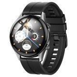 Smartwatch Hoco Y7Pro, Ecran 1.39 inch, Bluetooth 5.0, Baterie 240mAh, Silicon Negru, Rezistent Apa IP67