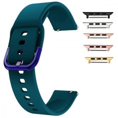 Curea silicon, compatibila Apple Watch 9|8|7|6|5|4|3|2|1 Series, 41mm|40mm|38mm, Viridian Green