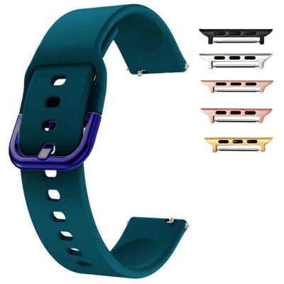 Curea silicon, compatibila Apple Watch 10, 42mm, Viridian Green foto