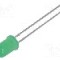 Dioda LED 5mm, verde marin, convex, 2.9...3.6V, OPTOSUPPLY - OSG3DA5A34A
