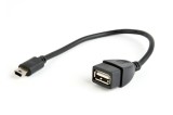 Adapter OTG AF mini-BM 0.15m negru