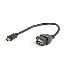 Adapter OTG AF mini-BM 0.15m negru