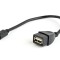 Adapter OTG AF mini-BM 0.15m negru