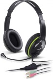 CASTI Genius, &quot;HS-400A&quot;, cu fir, standard, utilizare multimedia, microfon pe brat, conectare prin Jack 3.5 mm x 2, negru, &quot;31710169100&quot;, (timbru verde