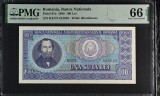 Bancnota 100 Lei 1966, PMG 66 UNC, Bancnote Romanesti, Colectie Numismatica