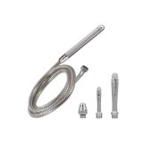 Duș anal CALEXOTICS Pro Water Works System, cu 4 capete interschimbabile, atașare ușoară la robinet, din oțel inoxidabil, argintiu