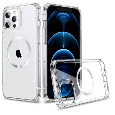 Husa TPU ESR CH HALOLOCK MAGSAFE pentru Apple iPhone 12 / Apple iPhone 12 Pro, Transparenta foto