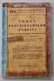 CODUL FUNCTIONARILOR PUBLICI , 10 MARTIE 1942 , COPERTA SI COTORUL CU DEFECTE