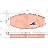 Set placute frana punte fata Daewoo Matiz 1998-; Lanos 1997-2008, Chevrolet Spark M200, 2005-2010 Trw GDB3195, parte montare : Punte fata